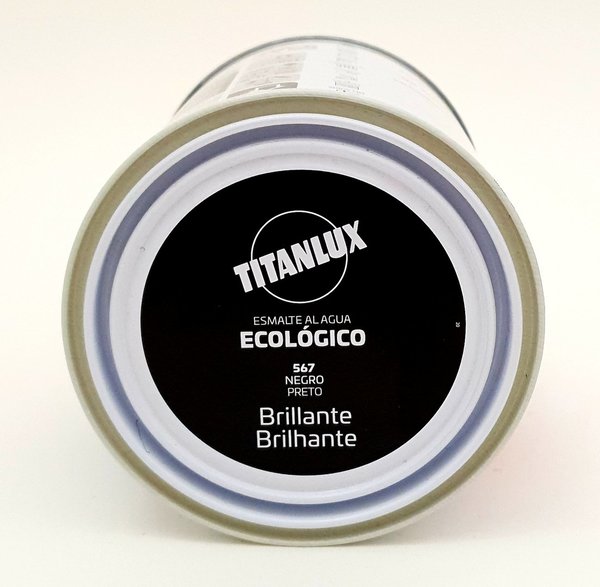 Esmalte Ecologico Titanlux Negro Brillante 750 ml