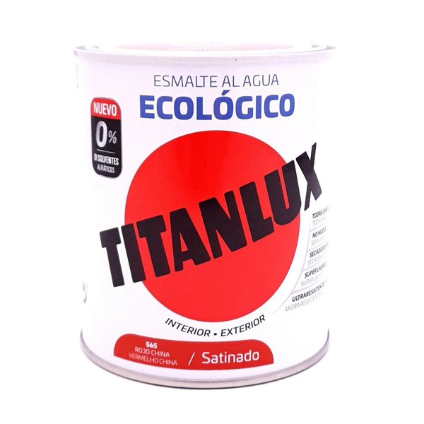 Esmalte Ecologico Titanlux Rojo China Satinado 750 ml